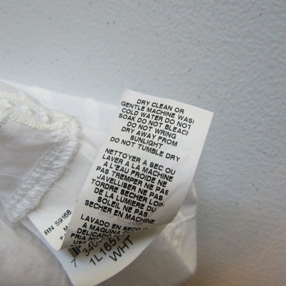 Karen Kane White Floral Blouse - Picture 8 of 11